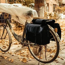 Canvas Bike Double Pannier