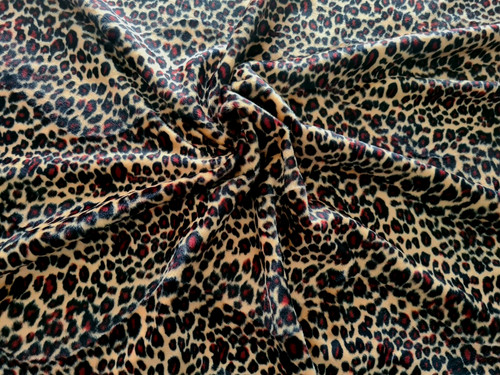Animal print faux fur velour - faux,