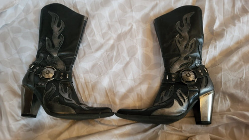 New rock boots high - new,
