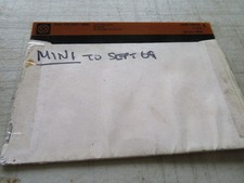 CLASSIC MINI UPTO 1976  PARTS MICRO FICHE SLIDES SET OF 6