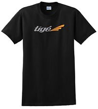 TIGE BOATS T SHIRT RZ WAKE BOARD BOAT SKI SURF SKATE BLACK TANK SINGLET 