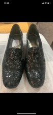 Ladies Fly Flot Black Shoes Size 6