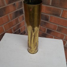 Trench art shell vase cannon great war WW1 Somme France  1914 -18  soldier army