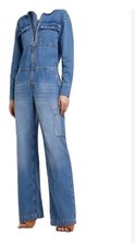River Island denim utility boilersuit