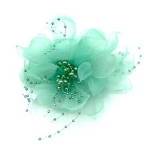 Ladies Beaded Chiffon Beak Clip Fascinator Ladies Day Races Royal Ascot