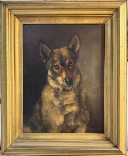 Antique oil painting - , on
