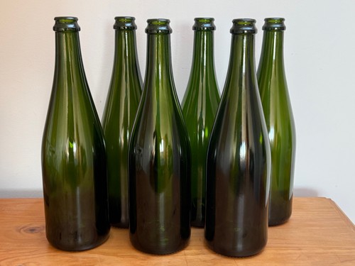 Empty heavy green glass - 6,