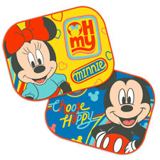 2 x Disney Mickey Minnie Car Sun Shade UV Baby Children Kids Window Visor 9331