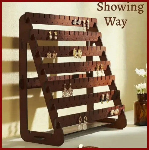 1pc wooden earring display - 1pc,