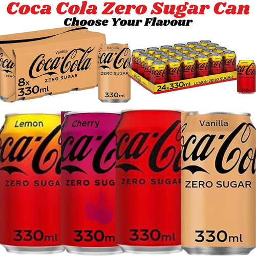 Coca cola zero sugar - sugar, cans