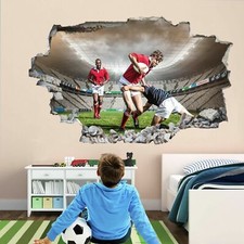 Rugby Stadium Players 3D Wall