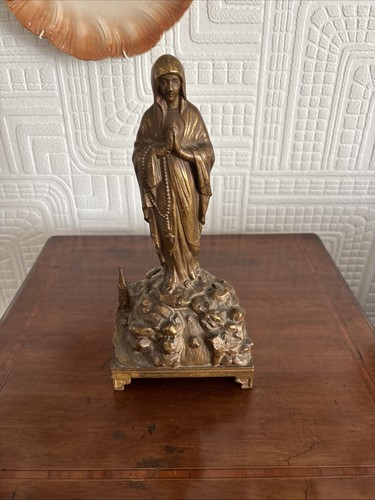Antique our lady lourdes - antique,