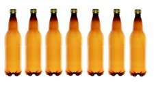 24X 1L PET Beer Cider Bottles with Screw Caps Home Brew