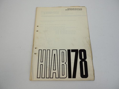 Hiab 178 loader crane parts - hiab,