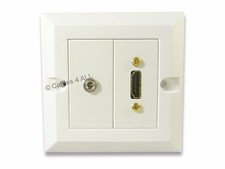 3.5mm Jack and HDMI Wall Plate