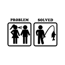 PROBLEM SOLVED Decal Sticker