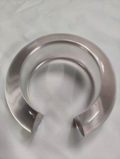 Clear Resin Cuff Bracelet Large Huge Bangle Cuff Jewelry Pinkish For Wide Wrist