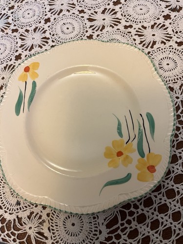 Vintage plate yellow - vintage,