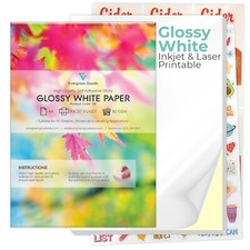 White GLOSSY Label Inkjet