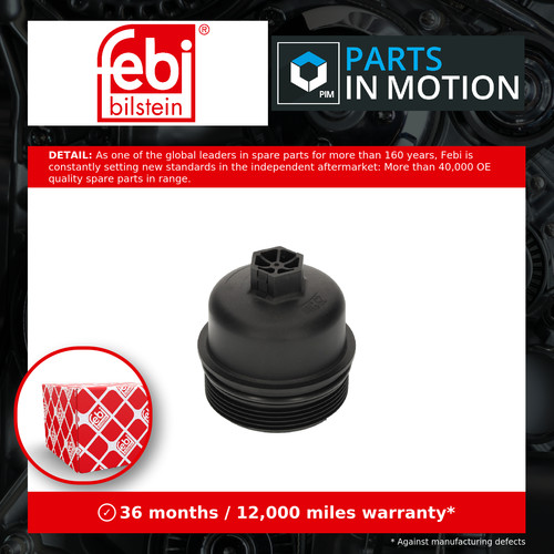 Oil filter cap - cap, fits