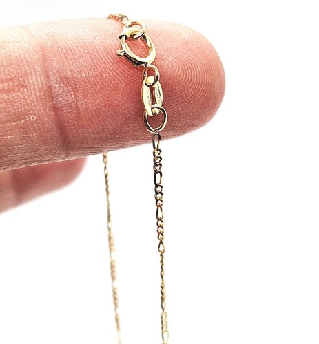 Gold figaro chain necklace - figaro,