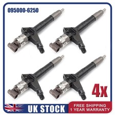4X 095000-6250 Fuel Injector For Nissan D40 D22 YD25 YD25DDTi Navara 16600-EB70A