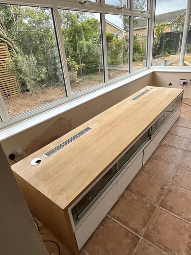 Media unit wood and - tv/media, glass