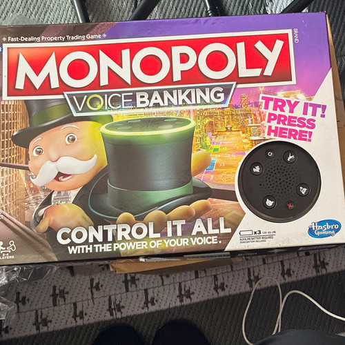 Hasbro monopoly voice banking - monopoly,
