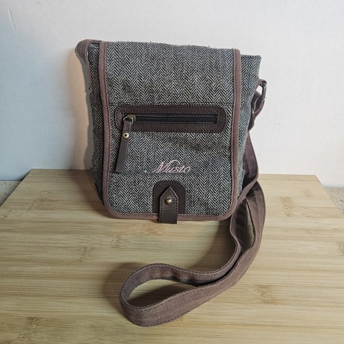 Musto 100 tweed crossbody bag - tweed,