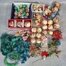 Vintage christmas tree baubles - christmas,