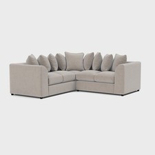 Fabric Sectional Dual Arm Corner sofa RH/LH Grey Sofa suite Modern Dylan L-Shape