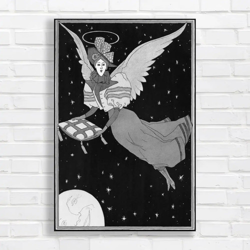 Celestial angel black white - celestial,
