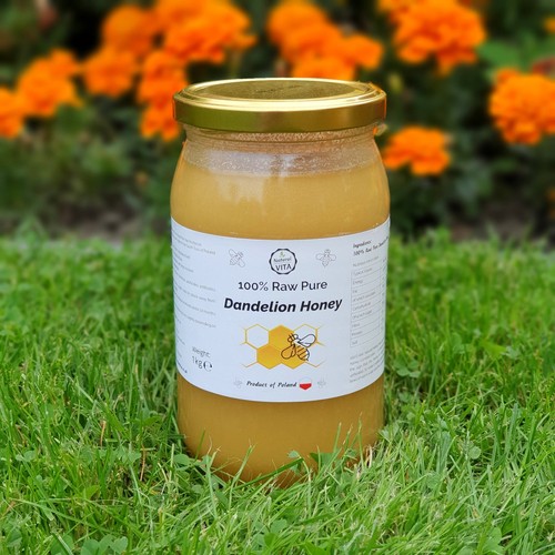 100 natural dandelion honey - dandelion,