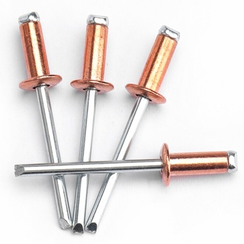 Copper pop rivets 4mm 2mm - copper, 3.2mm