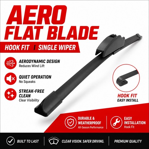 Aero flat rear wiper blade - rear, 13"
