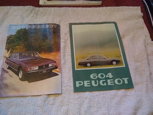 Peugeot 604 brochures peu - peugeot, x