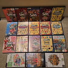 Sims 2 Collection Bundle Base Game+ 17 Expansion Packs SimCity Sim Town Joblot