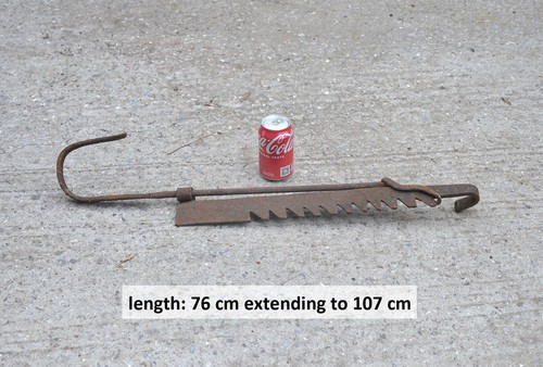 Old iron chimney crook - old,