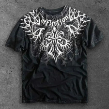 Mens Black Gothic Cross