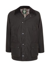 Portmann Mens Premium Quality Padded Wax Jacket Made in UK