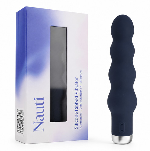 Nauti silicone ribbed vibrator - nauti,