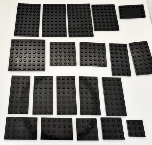 Lego black base plate - base, bundle