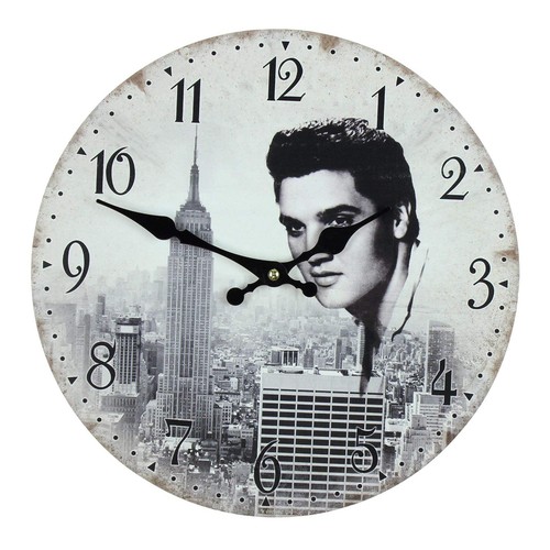 Elvis round wall clock - elvis,