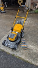 Stiga Combi 55 SQ DAE self propelled battery mower 55cm cut 2 batteries charger