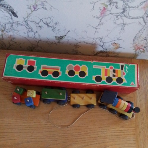 Rare wooden train - rare, set
