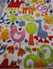 Barnslig Animal Cotton Multicolor Fabric 2008 Eva Lundgreen Ikea Sweden 6 yds