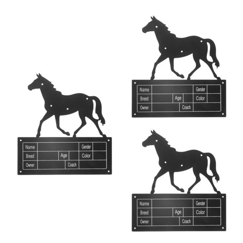 3pcs horse stall nameplate - horse,