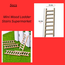Mini Wood Ladder Stairs Supermarket Stairway Stepladder Staircase Model Small
