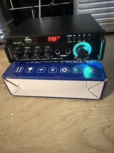 Stereo audio amplifier - hi-fi,