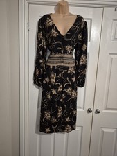 Bnwt Black & Beige Patterned